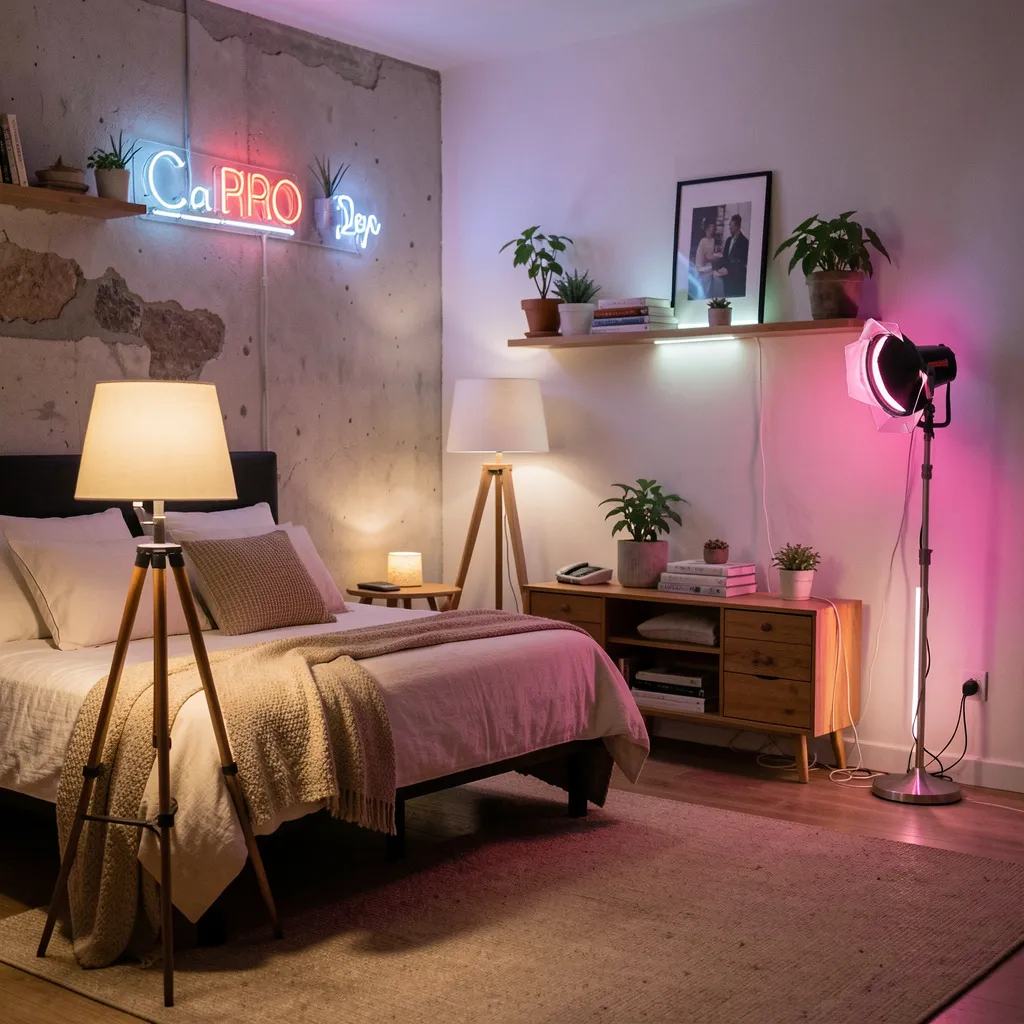 Cozy lighting setup